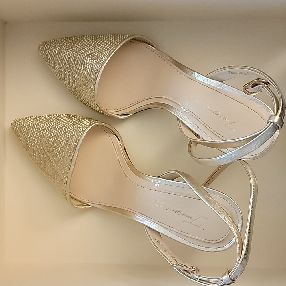 Vince Camuto Gold Heels